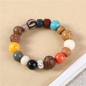 Male And Female Buddha Beads Bracelet Vajra Bodhi (Color: Safe and successful)