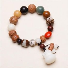 Male And Female Buddha Beads Bracelet Vajra Bodhi (Color: Fortune comes to fortune)