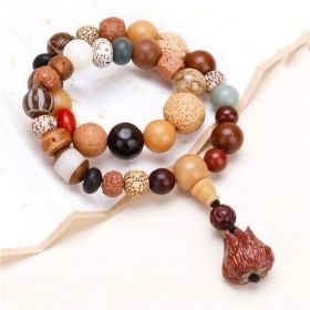 Male And Female Buddha Beads Bracelet Vajra Bodhi (Color: Good luck always follows)
